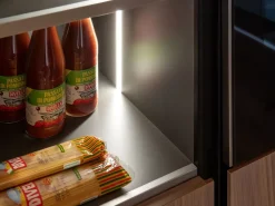 Cucina tortora moderna con penisola Klab 02 outlet a soli 21490 Euro^Diotti.com Online