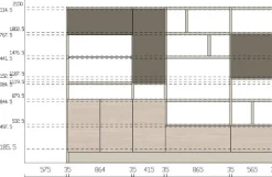 Cucina tortora moderna con penisola Motus^Scavolini New