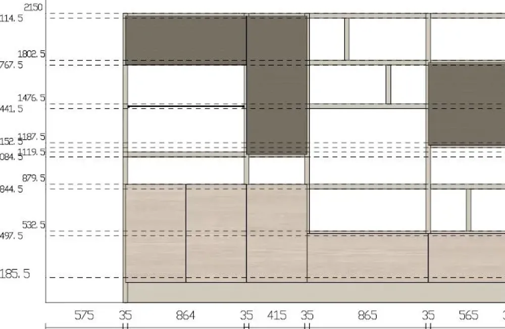 Cucina tortora moderna con penisola Motus^Scavolini New