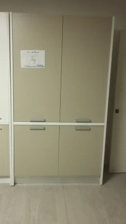 Cucina tortora moderna lineare Cucina monoblocco artica 125 in Offerta Outlet^Artigianale Hot