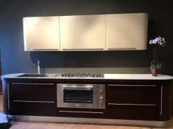 Cucina tortora moderna lineare Twin scontata^Del Tongo Hot