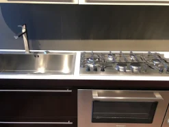 Cucina tortora moderna lineare Twin scontata^Del Tongo Hot