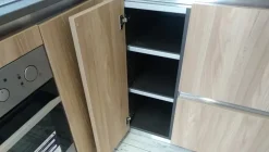 Sale Cucina Venezia moderna rovere chiaro ad angolo Cucine Ad Angolo|Cucine Moderne