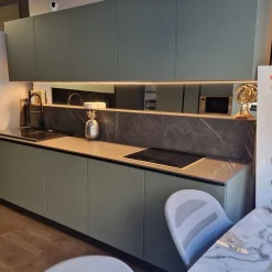 Essebi Cucina Verde di in offerta -34%- Cucine Lineari|Cucine Design