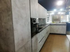 Outlet Cucina Voque moderna tortora ad angolo Cucine Ad Angolo|Cucine Moderne