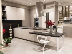 Snaidero Cucina Way moderna grigio con penisola scontata 60%- Cucine Con Penisola|Cucine Moderne