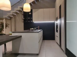 Snaidero Cucina Way moderna grigio con penisola scontata 60%- Cucine Con Penisola|Cucine Moderne