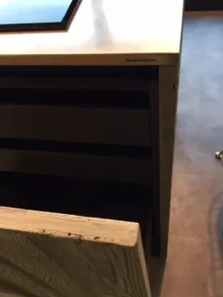 Cucina design ad isola altri colori in legno Line c - abete vecchio massello silver^Zampieri Cucine Best