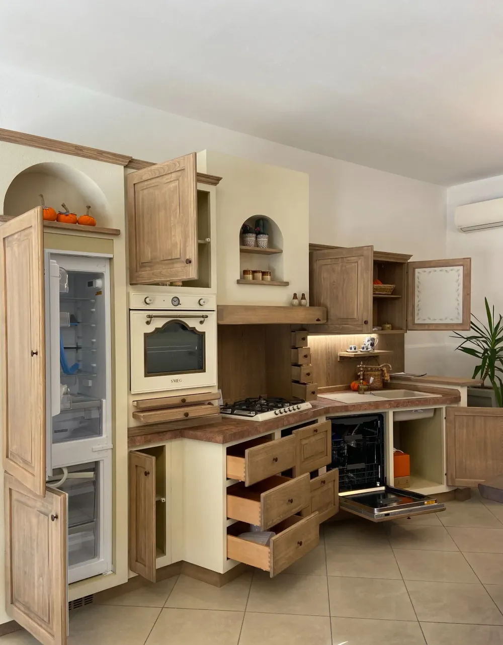 Sale CUCINA Paolina gianduia PREZZO OUTLET scontata 53% Cucine Lineari