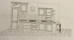 Sale CUCINA Paolina gianduia PREZZO OUTLET scontata 53% Cucine Lineari