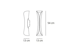 Da parete applique stile Moderna Cadmo led artemide a prezzi convenienti^Collezione esclusiva Clearance