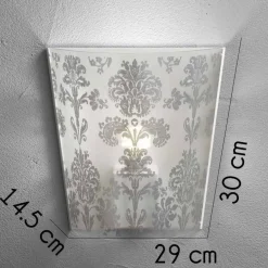 Emporium Da parete applique stile Moderna Cl429 babette applique decorata argento con forte sconto- Applique Da Parete