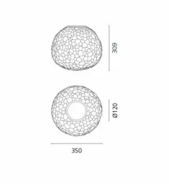 Da soffitto plafoniera Meteorite 35 artemide Bianco a prezzi convenienti^Collezione esclusiva Discount