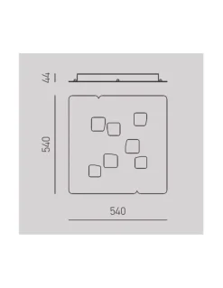 Da soffitto plafoniera Giselle p/g  7xg53  gea luce stile Moderna a prezzi convenienti^Collezione esclusiva Hot