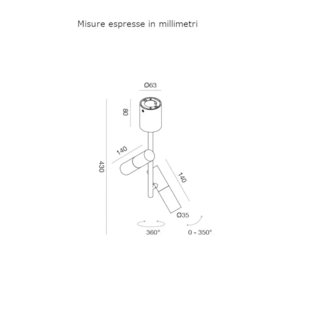 Collezione esclusiva Da soffitto plafoniera Gfa1455c gea luce plafone orientabile Nero a prezzi convenienti- Plafoniere Da Soffitto