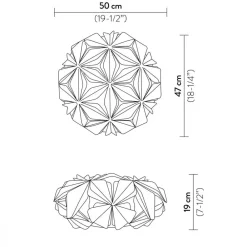 Da soffitto plafoniera La vie multigreen Altri colori con forte sconto^Slamp