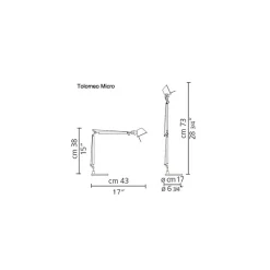 Collezione esclusiva Da tavolo in metallo Tolomeo micro artemide as0118301 a prezzo Outlet- Lampade Da Tavolo