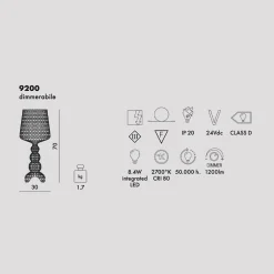 Da tavolo stile Moderna Kabuki bianco a prezzi outlet^Kartell Sale