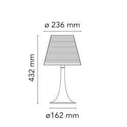 Flos Da tavolo stile Moderna Miss k  lampada da tavolo trasparente in offerta outlet- Lampade Da Tavolo