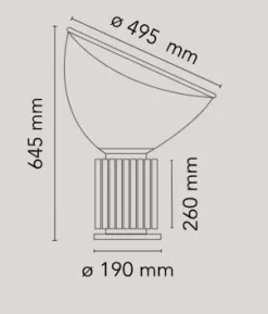 Outlet Da tavolo Taccia (pmma) a prezzo Outlet Lampade Da Tavolo