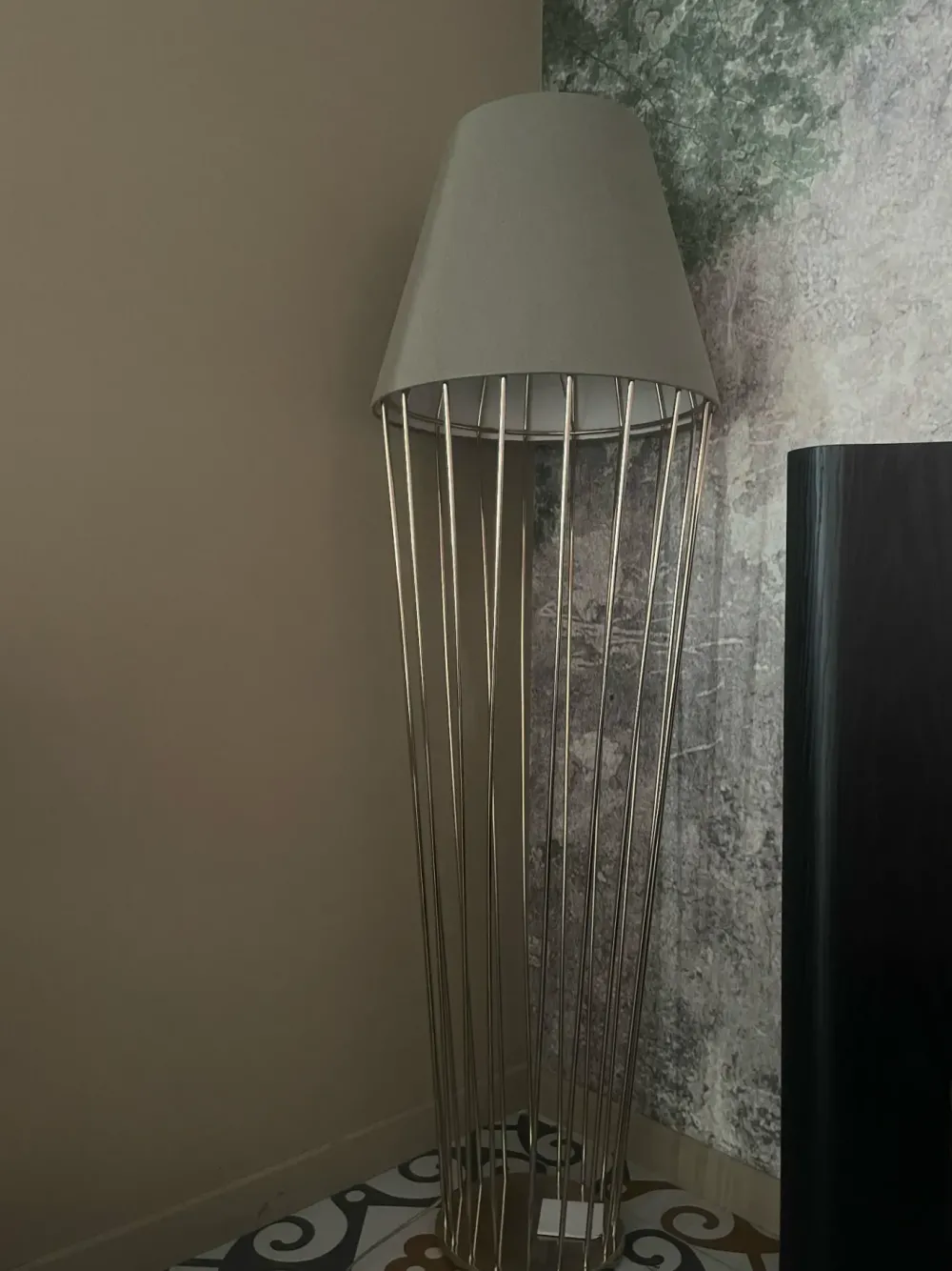 Cantori Da terra Sofia piantana alta paralume corto Oro a prezzi outlet- Lampade Da Terra