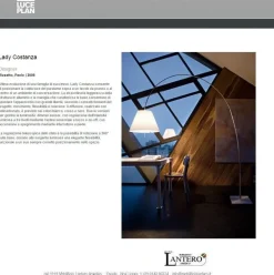 Outlet Da terra in metallo Costanza lady lampada da terra in Offerta Outlet Lampade Da Terra