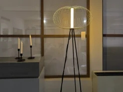 Stones Da terra in metallo Mizar a prezzo Outlet- Lampade Da Terra