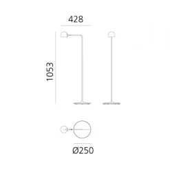 Artemide Da terra Ixa in Offerta Outlet- Lampade Da Terra