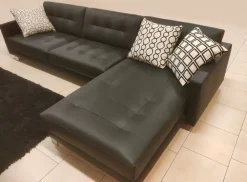 Divani letto con penisola pelle in poliuretano   a prezzo scontato^Salcon New