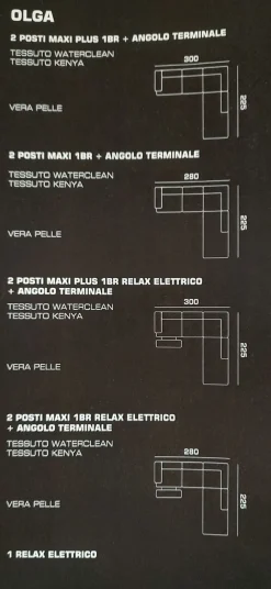 New Divani letto con penisola Olga angolare ad un prezzo imperdibile Divani