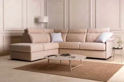 Online Divani letto con penisola Sidney maxi con pouf OFFERTA OUTLET Divani