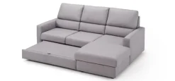 Excò Divani letto con penisola Divano-letto mod.miki con chaise-longue in promo-sconto del 50% a prezzo scontato- Divani