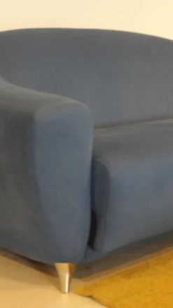 Outlet Divani modello Oriente in microfibra blu scontati del -50% Divani