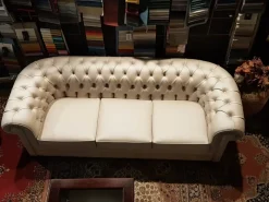 Divano 800 in Ecopelle non sfoderabile  di scontato 50%^Artigianale Clearance