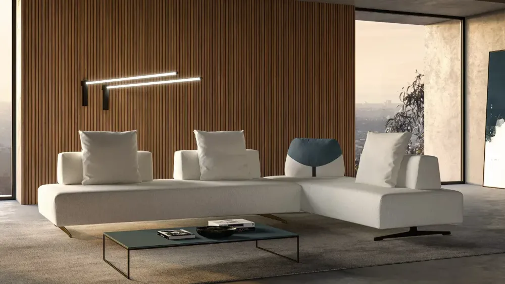 Outlet Divano a 5 posti modello Simply di a prezzo riservato Divani