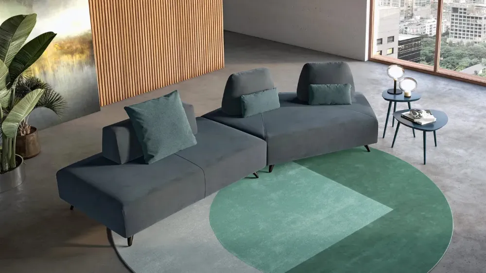 Outlet Divano a 5 posti modello Simply di a prezzo riservato Divani