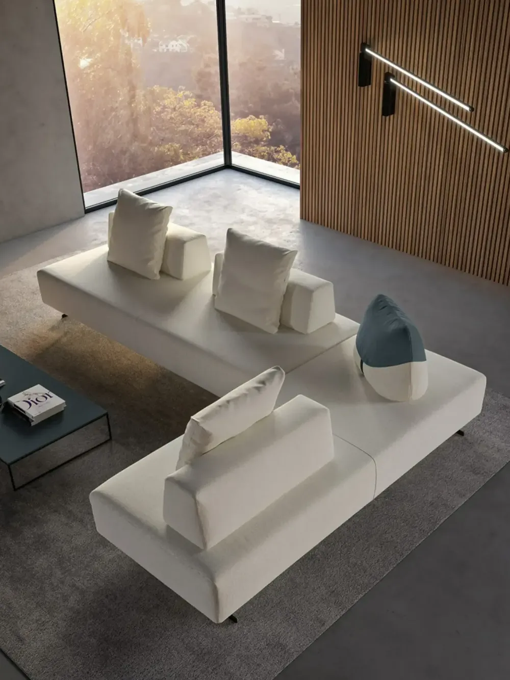 Outlet Divano a 5 posti modello Simply di a prezzo riservato Divani