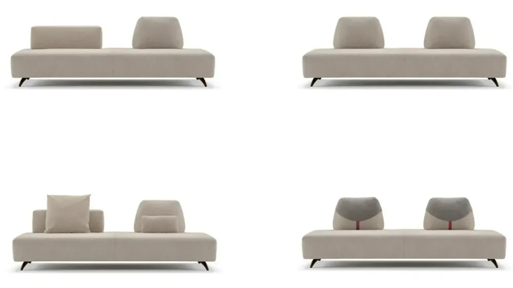 Outlet Divano a 5 posti modello Simply di a prezzo riservato Divani