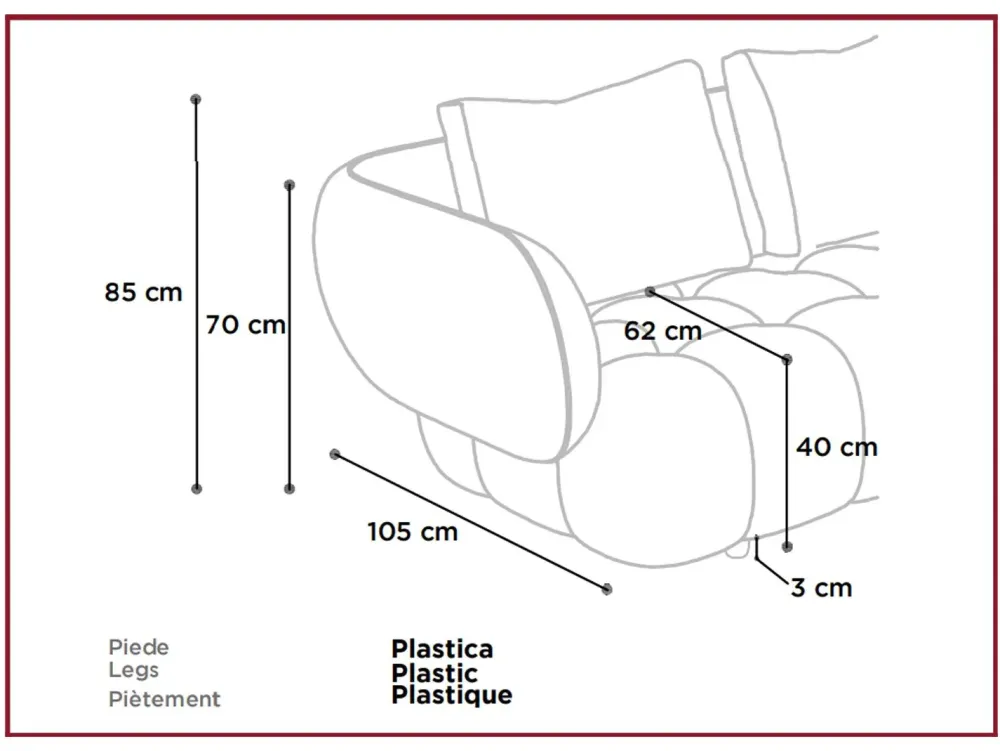 Franco Ferri Divano Abbracci in Tessuto a prezzo ribassato- Divani