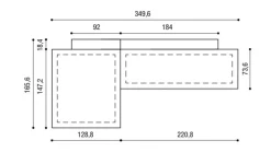 Divano Air 0819 in Tessuto sfoderabile  di scontato 22%^Lago Hot