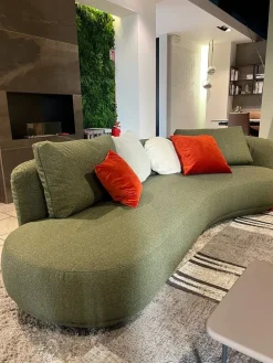 Nicoline Divano Amalfi tessuto in poliuretano a prezzo Outlet- Divani