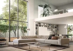 Pianca Divano angolare Boston capitonné di a prezzo ribassato- Divani