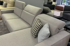 Divano angolare con relax cristofer tessuto in poliuretano in Offerta Outlet^Artigianale New