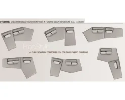 Divano angolare Crono : con uno SCONTO ESCLUSIVO del 25%^Artigianale Clearance