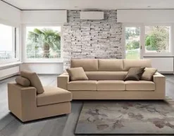 Outlet Divano angolare Giove salotti in offerta Divani