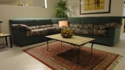 Divano angolare in microfibra sfoderabile scontato -80% Divani