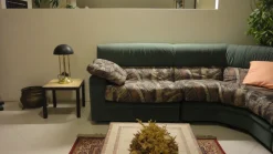 Divano angolare in microfibra sfoderabile scontato -80% Divani