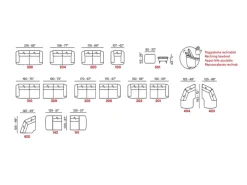 Max Divani Divano angolare in Pelle a prezzo ribassato- Divani