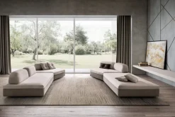 Divano angolare in Tessuto Lewis^Rizzetto