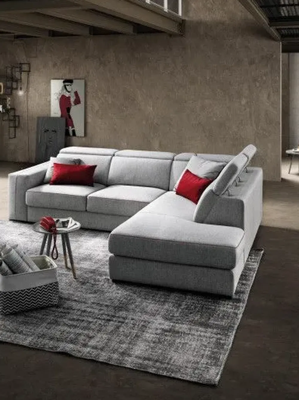 Le Comfort Divano Angolare in Tessuto sfoderabile Astor angolare di- Divani